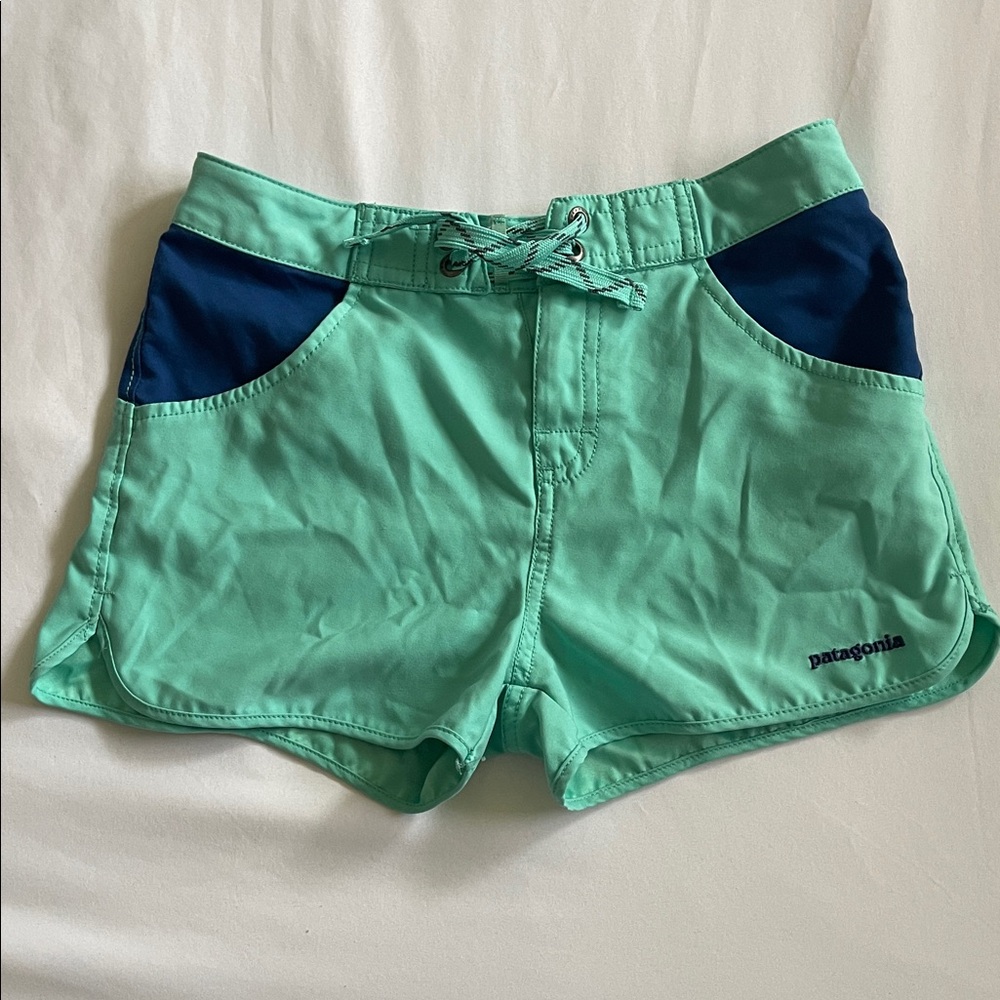 Patagonia Teal and Navy Shorts